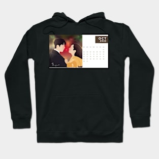 Calendar 2022 October with Korean Dramas Hoodie